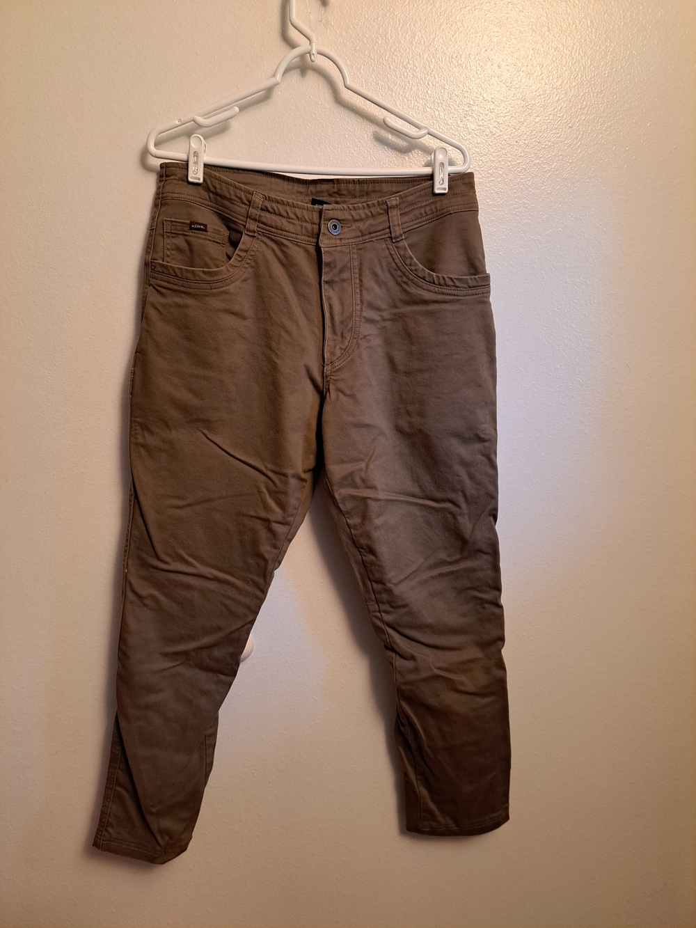 Kuhl Men's Rydr Pants,Olive-Brown Tactical Chinos - Picture 4 of 10